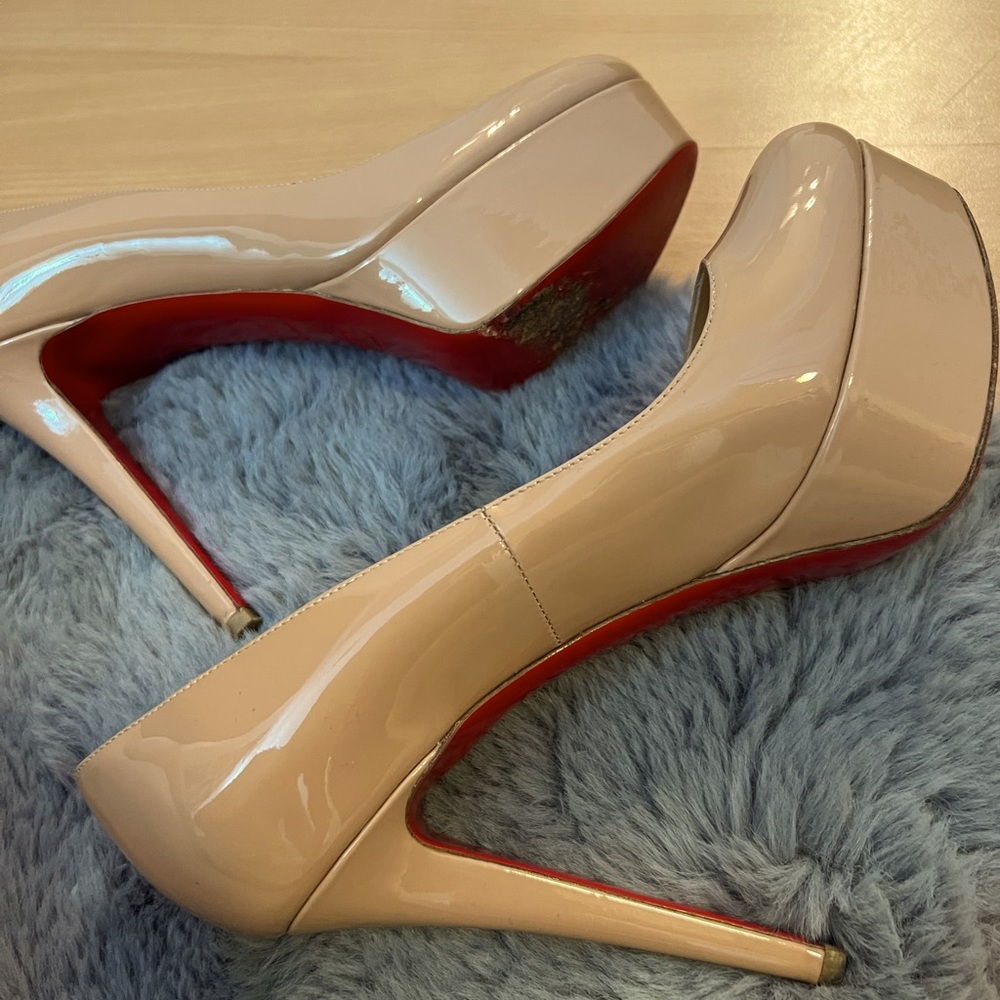 Christian louboutin bianca platform size 38.5